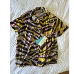 Beach Bunny $89 New  Sienna Beach Shirt - Multi Stripe - Small Photo 3