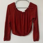 The Hanger Off The Shoulder Top Orange Size M Photo 0