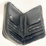 Diesel  Blue Denim Jean Full Zipper Women’s Wallet Keyring Snap Closure Photo 2