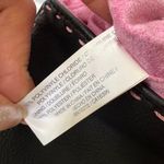 Liz Claiborne Black Vegan Leather Bamboo Top Handle Tote Bag Handbag Photo 7