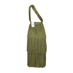 SABINA MUSAYEV Isabello Plisse Midi Dress, Moss Green, Medium Green Photo 12