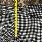 Anthropologie  Women’s 0 Black White Checkered Plaid Essential Crop Flare Pants Photo 10