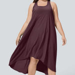 Halara Breezeful RacerPocket High Low Flowy Midi Quick Dry Casual Dress Size XL Photo 0