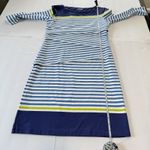 J. McLaughlin ‎ Blue Striped Catalina Cloth Nicola Dress Size SMALL Photo 7
