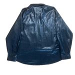 DKNY  Jeans Women's Zip-Front Faux-Leather Long-Sleeve Shirt Photo 5