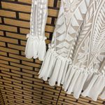 Selfie Leslie  Cream And Tan Dreamy‎ Long Sleeve Mini Dress Size XS Photo 2