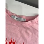 Adika  Pink Angel Energy Cropped T Shirt Top Womens Size Medium Photo 2