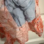 Cupcakes & Cashmere Orange and White Paisley Romper Size Small Photo 2