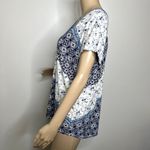 Lucky Brand Linen Floral Patterned Bali Knit Top Photo 1