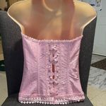 Elegant Pink Lace corset Size M Photo 2