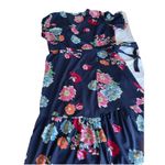 Coc Clothing Obsessed Company Floral Wrap Midi Dress 3x Cottage Core Blue Photo 5