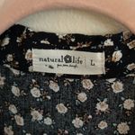 Natural Life  Rebecca Boho black Floral Tiered shirt Midi maxi Dress Photo 3