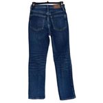 Madewell SZ 25 Slim Demi-Boot Jeans Zip-Fly Mid-Rise Whiskered Stretch Pockets Photo 2