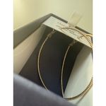 House of Harlow 1960 Brass Hoop Earrings Sparkle Quiet Luxury Minimalist Boho Gold Photo 2