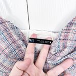 ZARA  Tweed Checkered Plaid Corset Crop Top Photo 3