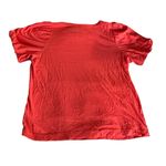 Loft  Orange Ruffled Short Sleeve T-Shirt Blouse Photo 1