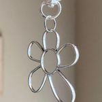 Handmade Kawaii cute retro y2k style silver tone big flower keychain/bag accessory🌼 Photo 3