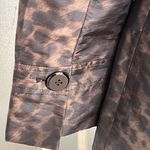 Ellen Tracy Y2K  Leopard Animal Print Lined Trench Rain Coat XS Photo 10