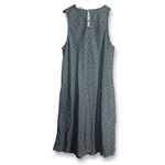 Gap Lyocell A-Line Summer Dress Blue & White Casual Swing Midi Dress Photo 1