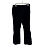 Anthropologie Velvet Flare Pants Black Side Zip Bootcut Women 4 Indie Goth Boho Photo 4