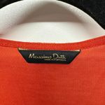 Massimo Dutti Womens Orange Open Cardigan Sweater Silk Cotton Blend Size XS Photo 4