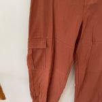 Good Luck Gem linen blend burnt Orange wide leg cropped pants large NWT Photo 1
