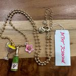 Betsey Johnson Champs Charm Pendant Necklace Photo 1