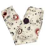 Please Printed Ankle Length Dress Pants(Size Small) Brown Photo 0