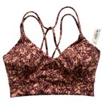 CORE IO Sports Bra Burgundy/Pale Pink Colors‎ Size XS Photo 6
