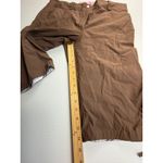 Nike Golf Womens Brown Capri Crop Pants Drawstring Hem Athletic Size‎ 16 Size 16P Photo 2