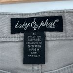 Baby Phat  Gray Denim Shorts Women’s Size 10 Stretch Low Rise Embroidered Photo 1