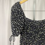 Topshop Size 8 Daisy Puff Sleeve Smocked Square Neckline Ruffle Summer Dress Photo 5