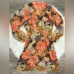 Ralph Lauren  Multicolor Floral Long Sleeve Dress Size 14P Photo 3