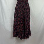 Jack by BB Dakota Jack Red Black Floral Ruffled Jumpsuit Size XS Photo 3