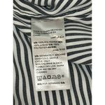 Chico's  Ladies Casual Career Office Wear Black/White Stripe Collar Blouse Size 0 Photo 5