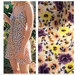 ZARA 🆕 floral satin strappy mini dress purple yellow pink white xs Photo 1