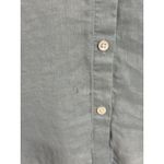 J Jill Love Linen‎ Women's XL Button Up Shirt Dusty Blue Long Sleeve Shirt Top Photo 3