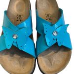 Betula by Birkenstock Bright Blue Butterfly Accent Sandals, Sz EU 41 / US 10 Photo 8