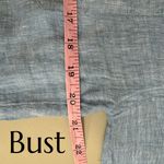 Madewell Shirred Button Up Linen Shirt Women’s Sz Small Sunfaded Blue Top NWT Photo 9