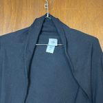 CAbi  Woman’s Black Winsome Double Layer Open Cardigan Sweater Size Small Photo 1