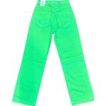 ZARA Green Super Wide Leg Jeans Photo 1