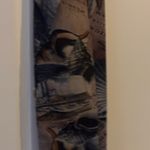 Beautiful‎ Colonial Shipping theme scarf in golds, reds, black. 60” x6.5”. Black Photo 3