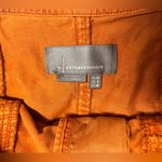 Anthropologie  Burst Orange Cotton Lyocell Pleated Mini Skirt size 8 Photo 2