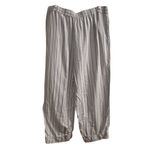 Haven Well Within Women's Striped Pajama Set XL Blue White Organic Cotton Photo 4