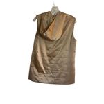 Oscar de la Renta  Women’s Gold Hooded Vest Gold Size 8 Photo 4