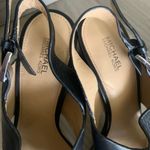 Michael Kors MK platform heels WOMENS size 7 Black LEATHER Photo 2