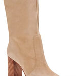 DOLCE VITA Calf High Suede Nokia Slouch Booties in Dune Tan Size 10 Photo 0