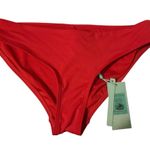 Sustainable Swim ECONYL® Red Low Waisted Bikini Bottom Womens Size US 6 Photo 1