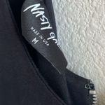 Nasty Gal Black Bodycon Dress Back Zip Back Slit Medium Photo 4