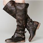 Free People  Distressed Trigger Boots Women’s size 8 Photo 0